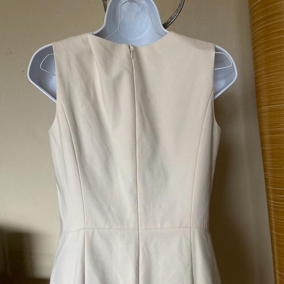 LAFAYETTE 148 NY 2 CREAM DRESS COTTON ELASTANE - Picture 6 of 14